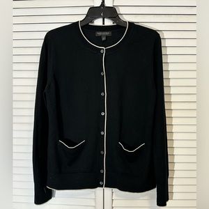 Banana Republic women’s large merino wool black cardigan